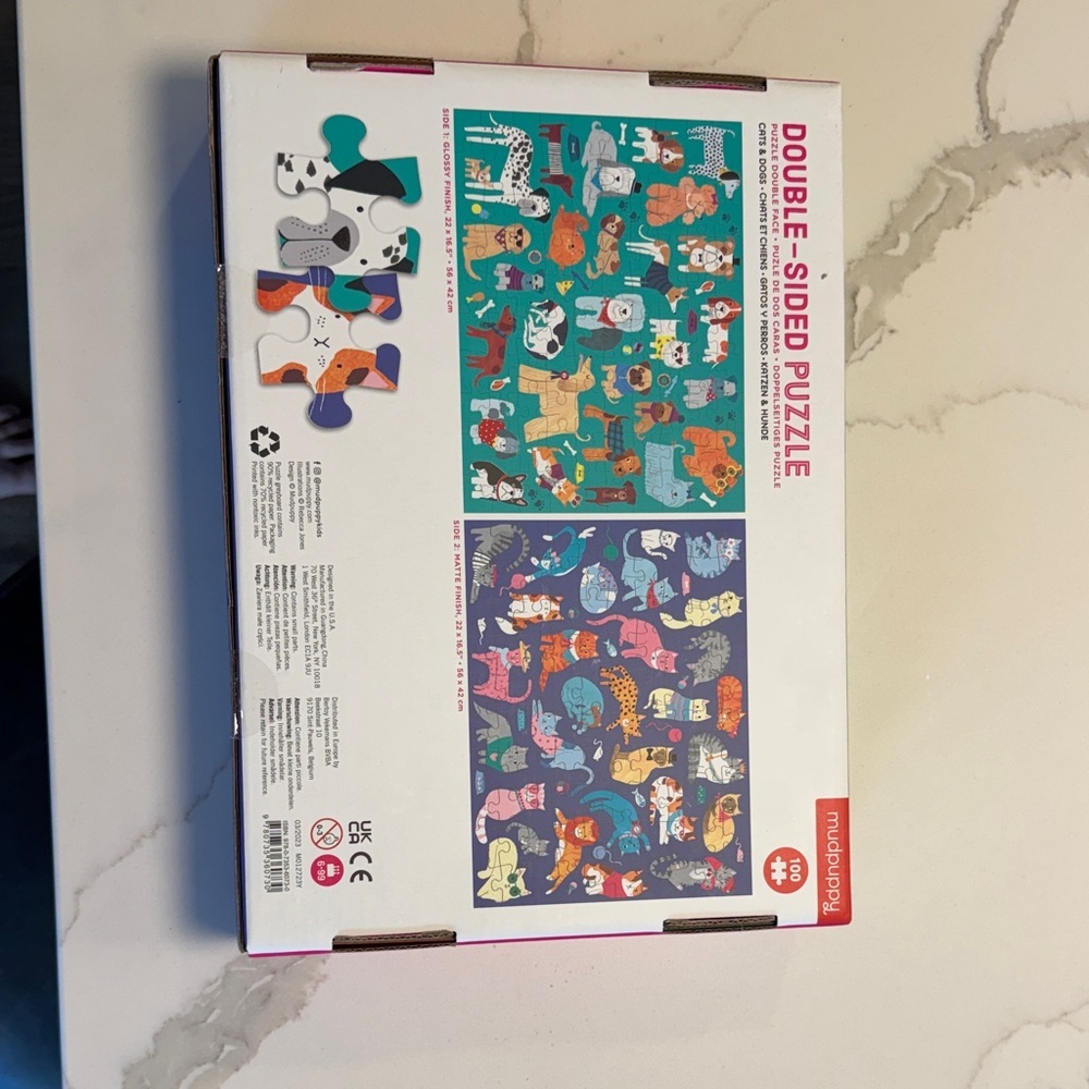 Mudpuppy Double-Sided Cats & Dogs Puzzle - Colorful - Picture 3 of 3